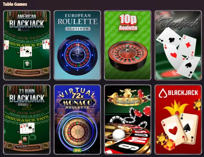 Dragonia Casino table